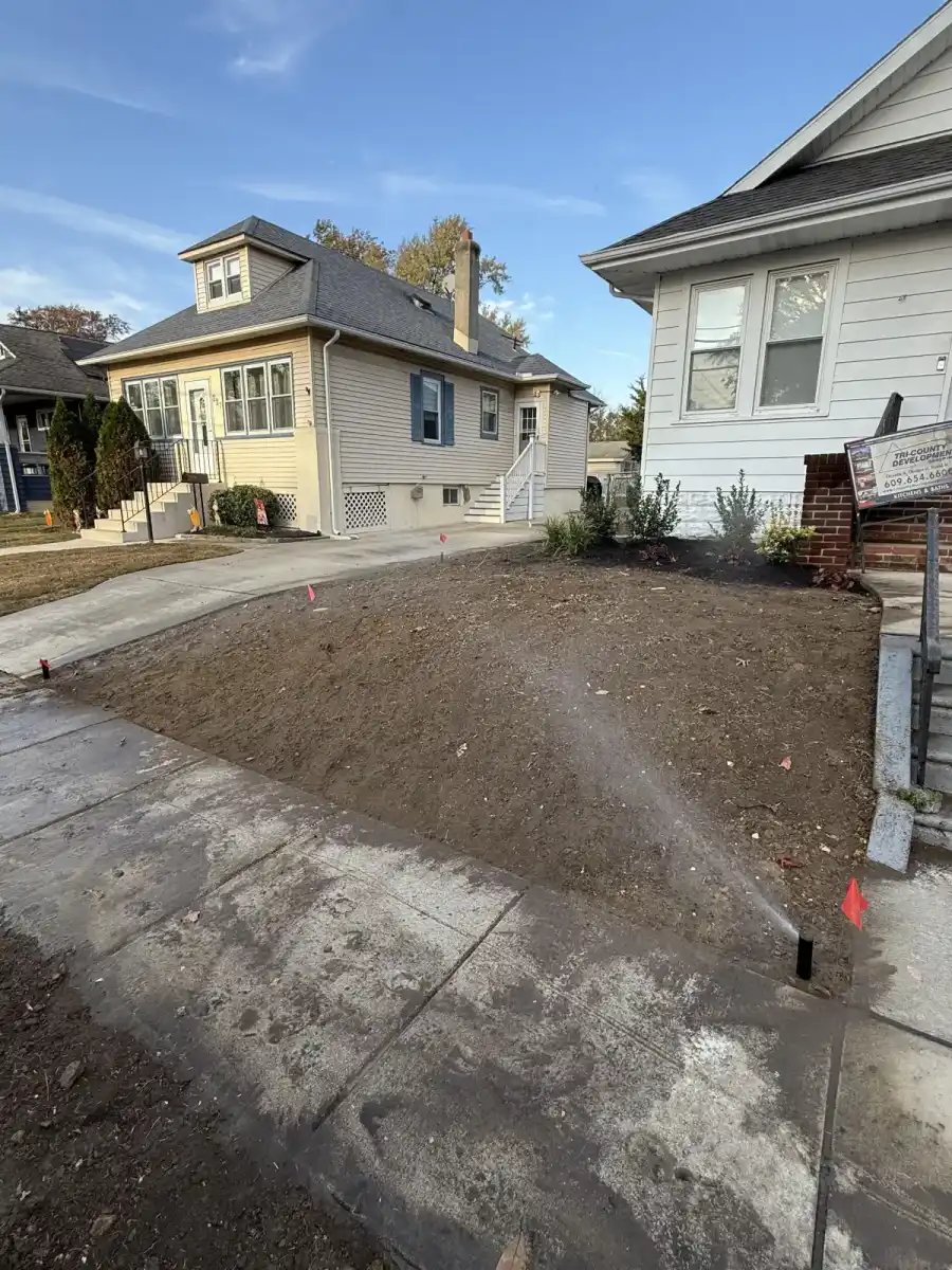 Irrigation system testing on a Gloucester County residential lawn