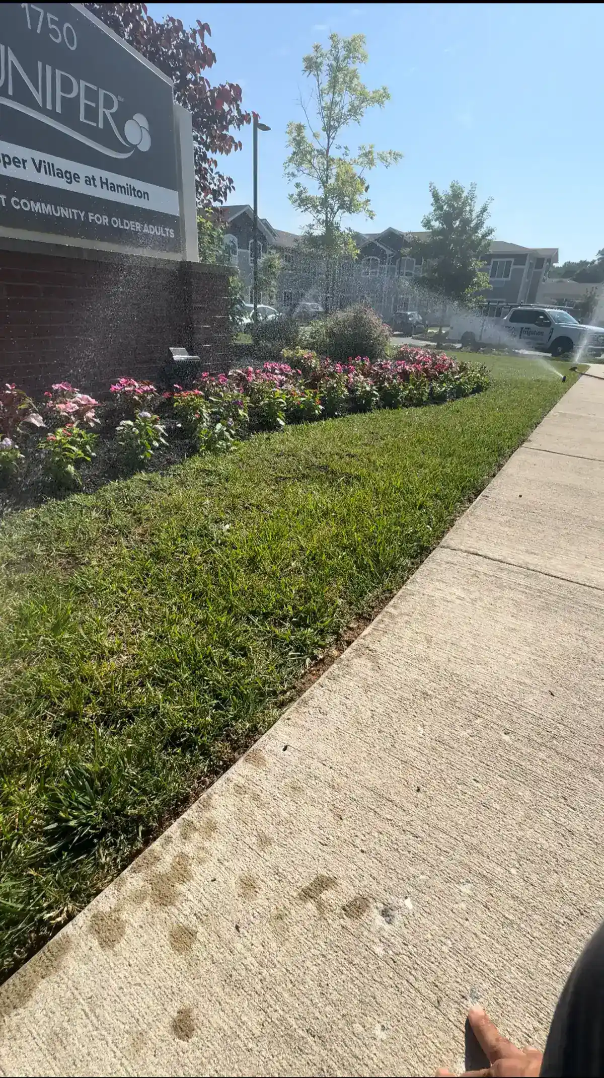 Commercial irrigation system operating at a business property in Atlantic County NJ